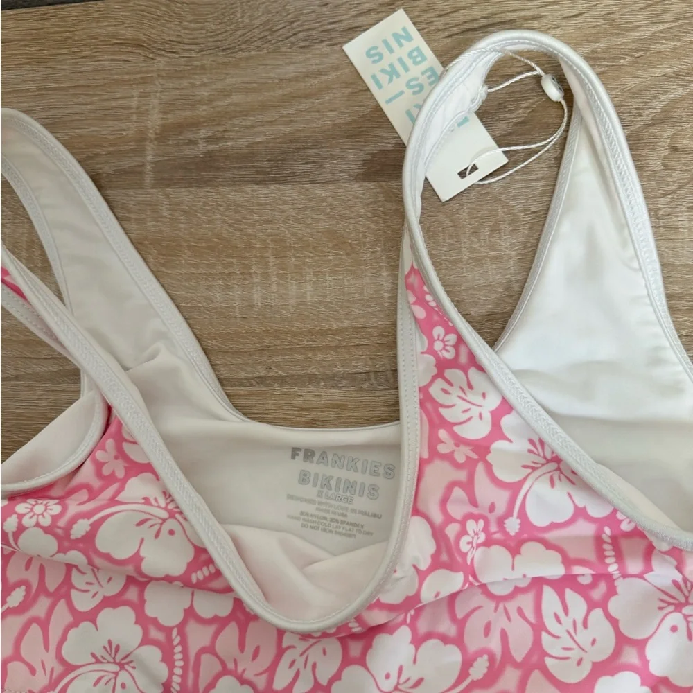 Frankie’s Bikinis Sand Sugar Bikini Set top + cheeky bottoms Sz XL NWT